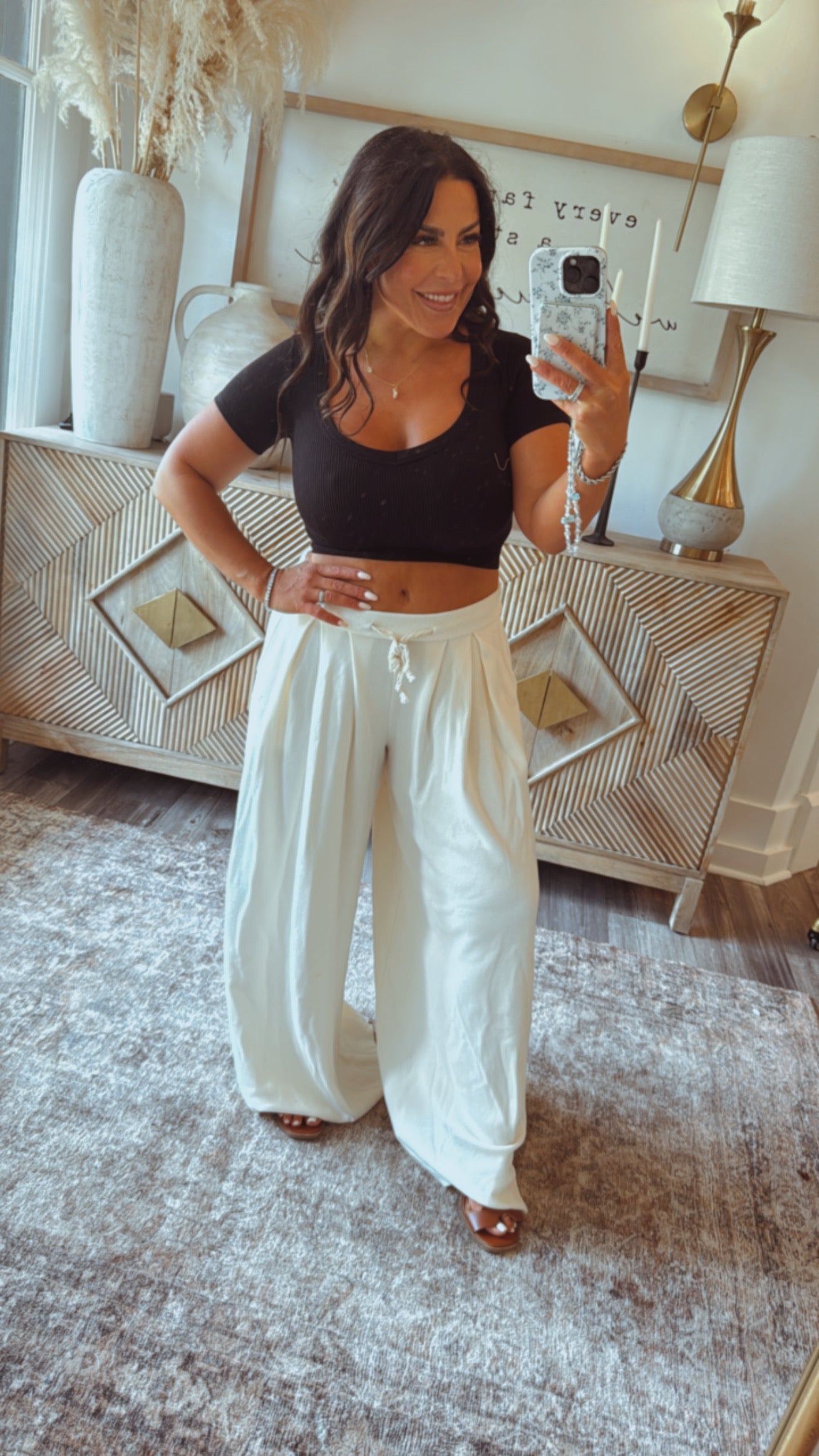 Black Ribbed Bodycon Crop