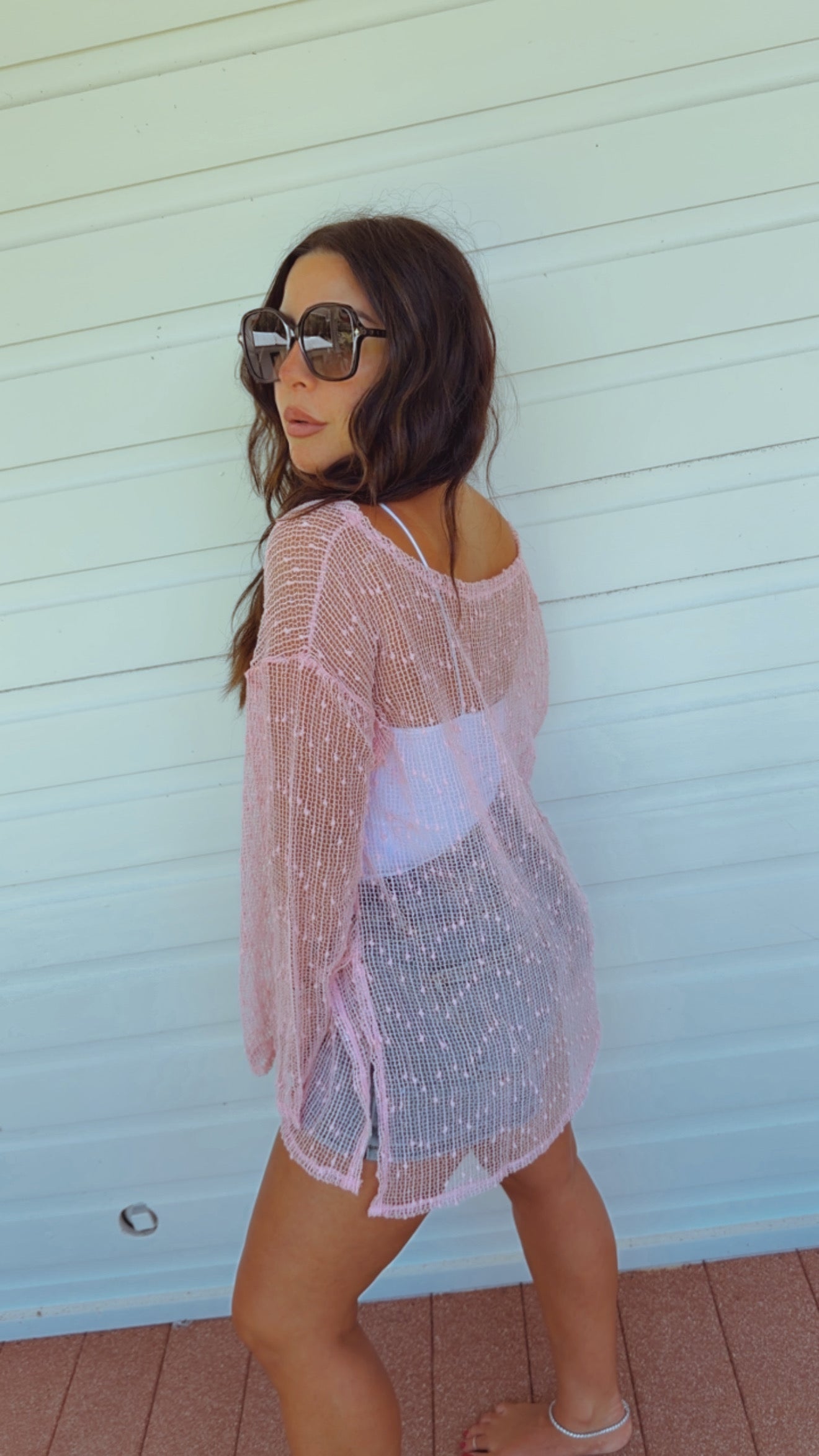 White Thin Strap Tank