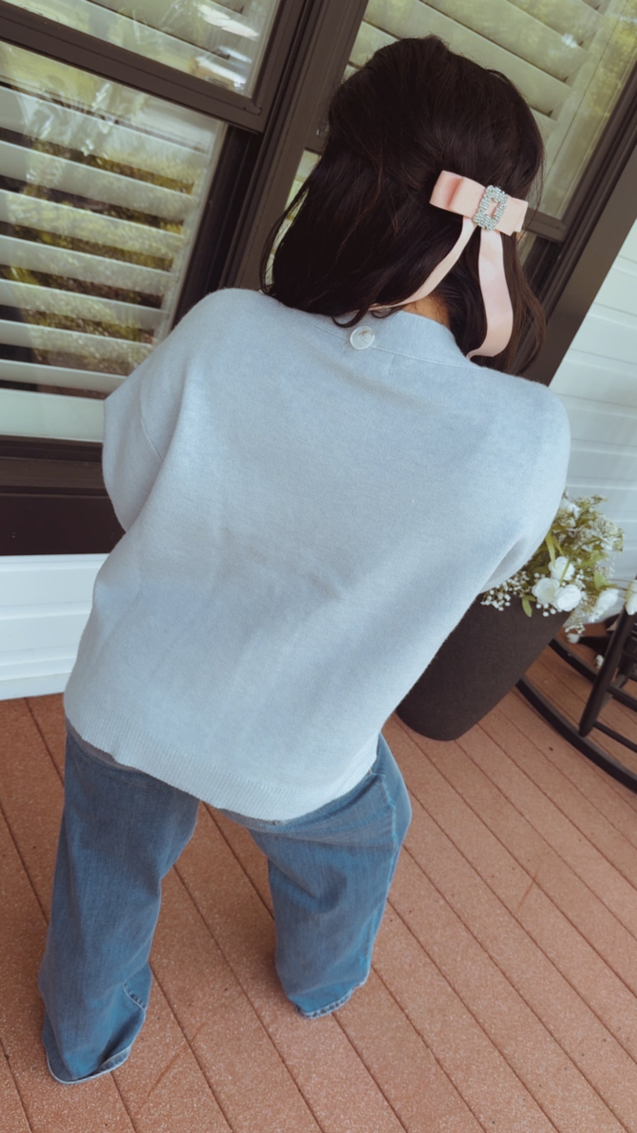 Ultra Soft Light Blue Knit Luxe Stitch&Co Cardi