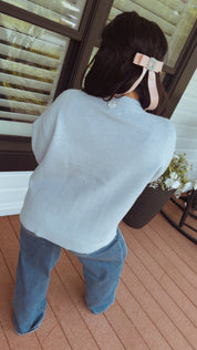 Ultra Soft Light Blue Knit Luxe Stitch&Co Cardi