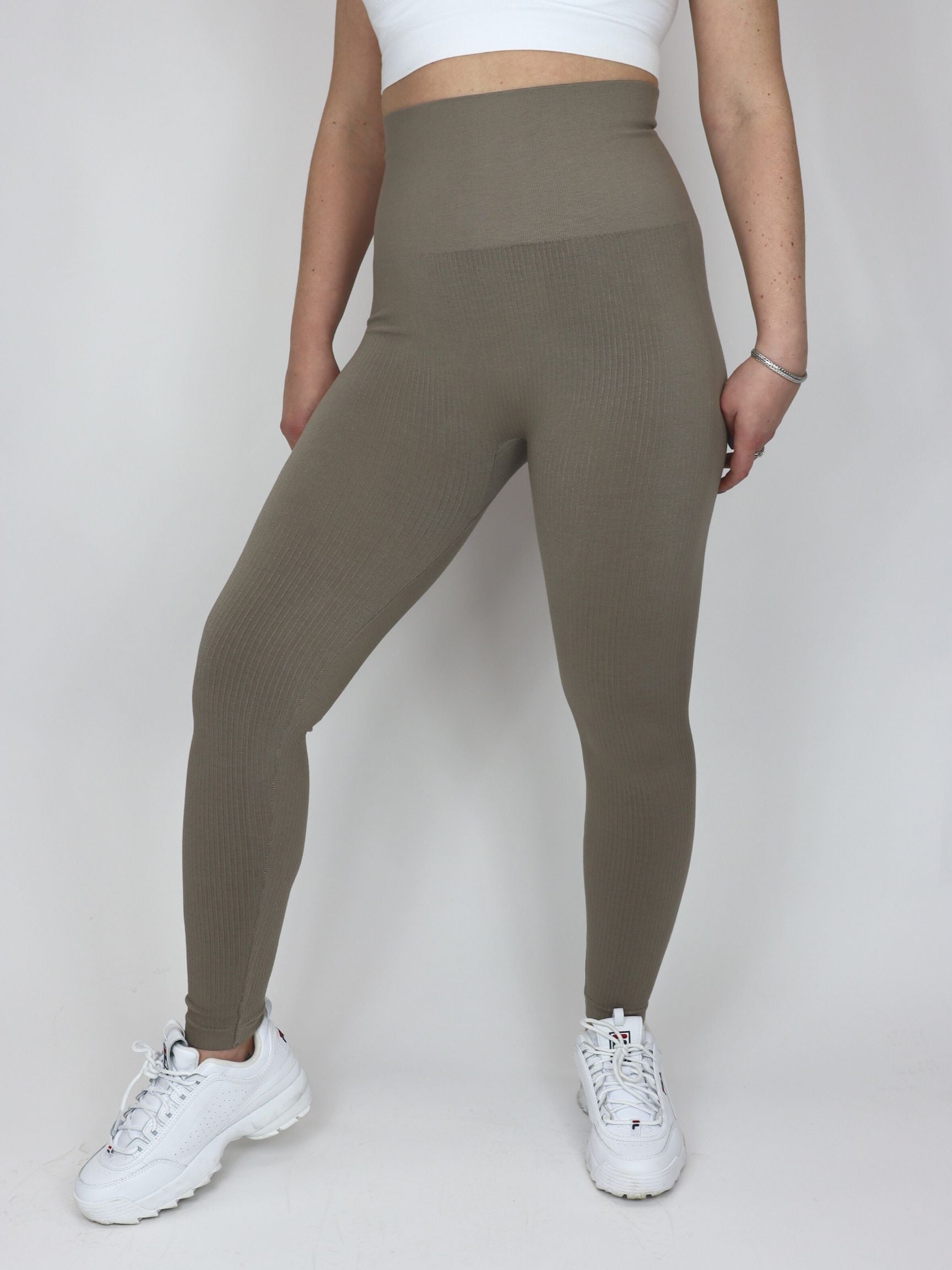 Ribbed High Waist Leggings (DW)