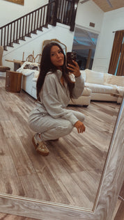 Heather Grey Ultra Soft The Greii Zip UP Jacket