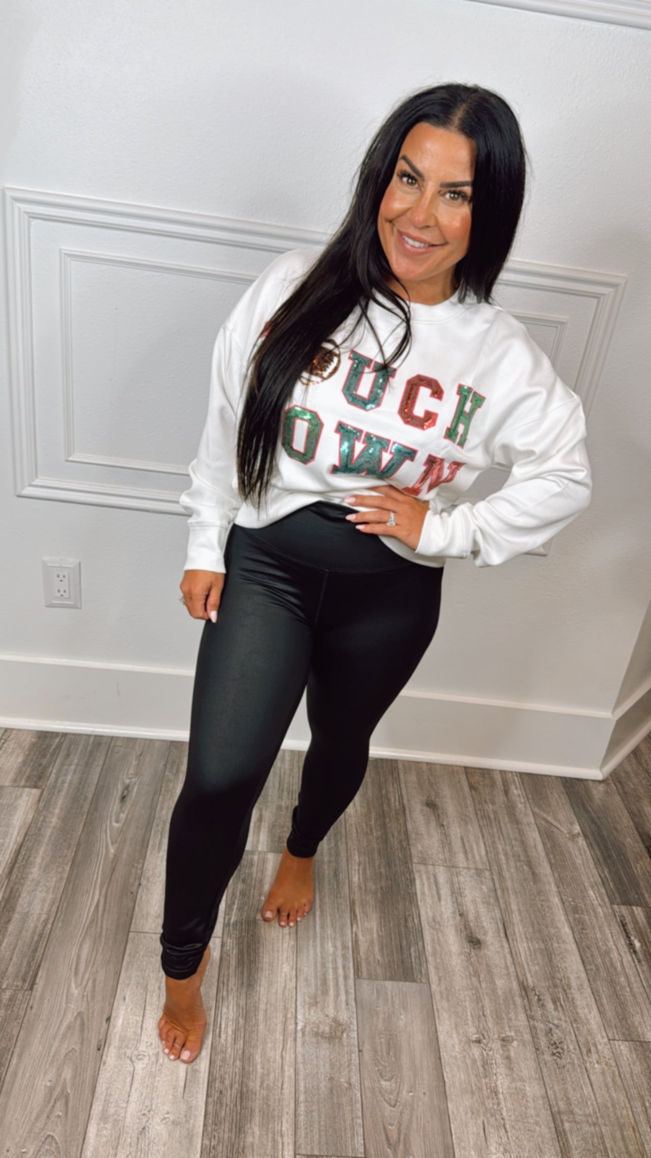 Heaven Soft Touchdown Multicolor Crewneck