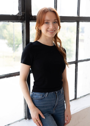 Short Sleeve Waist Length Top (DW)