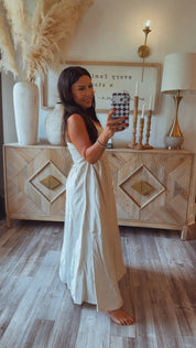 Stitch and CO Chic Linen Woven Maxi Dress