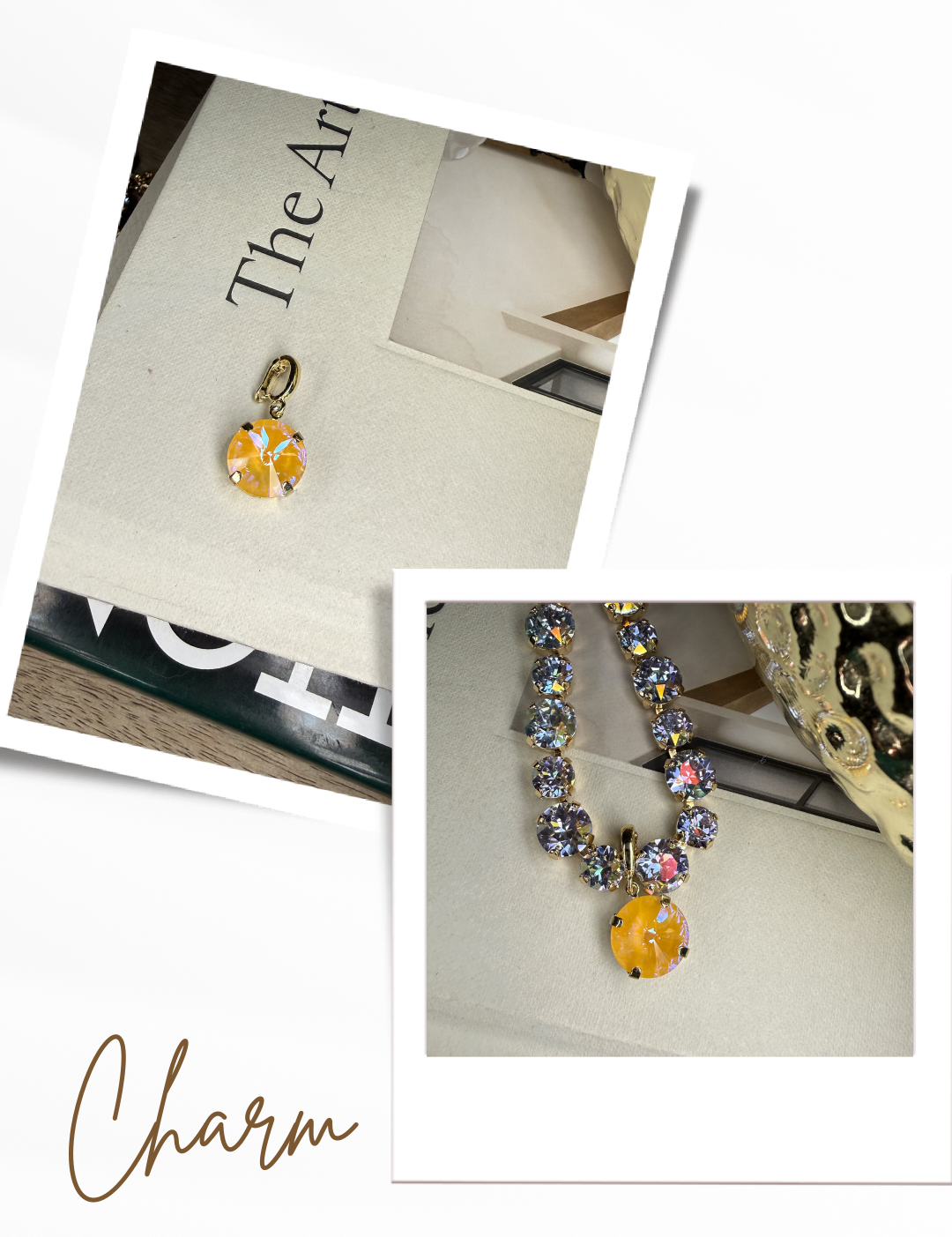 Diva Crystal Pendant 14mm Charm