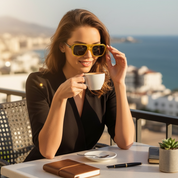 Chic Yellow Aviator Sunnies