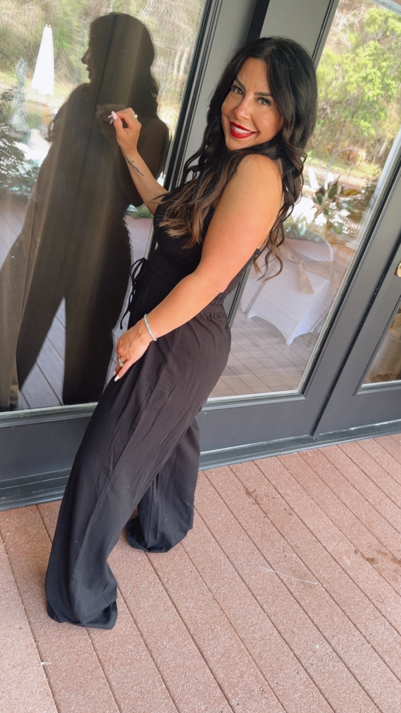 Sassy Black Sleeveless Jumpsuit