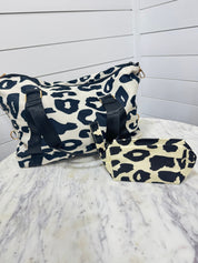 Cream and Black Leopard BaG