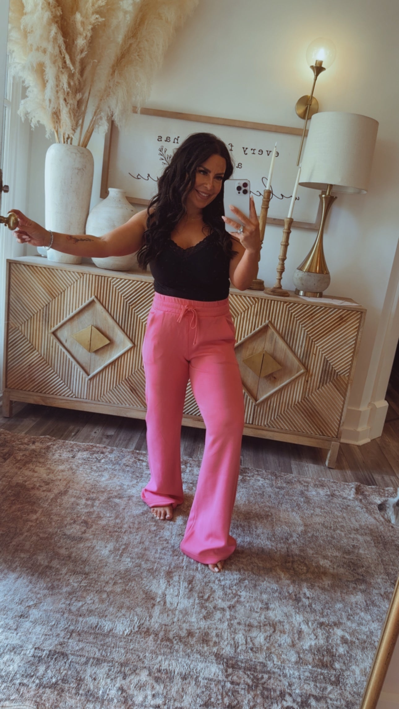 Rae Mode PInk  Scuba Modal Joggers