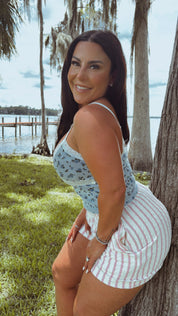 Pink Taupe Textured Shorts