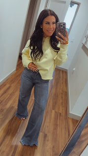 Judy Blue High Waist Tummy Control  Bite Hem Jeans