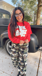 Merry And Bright Chenille Letter Crewneck