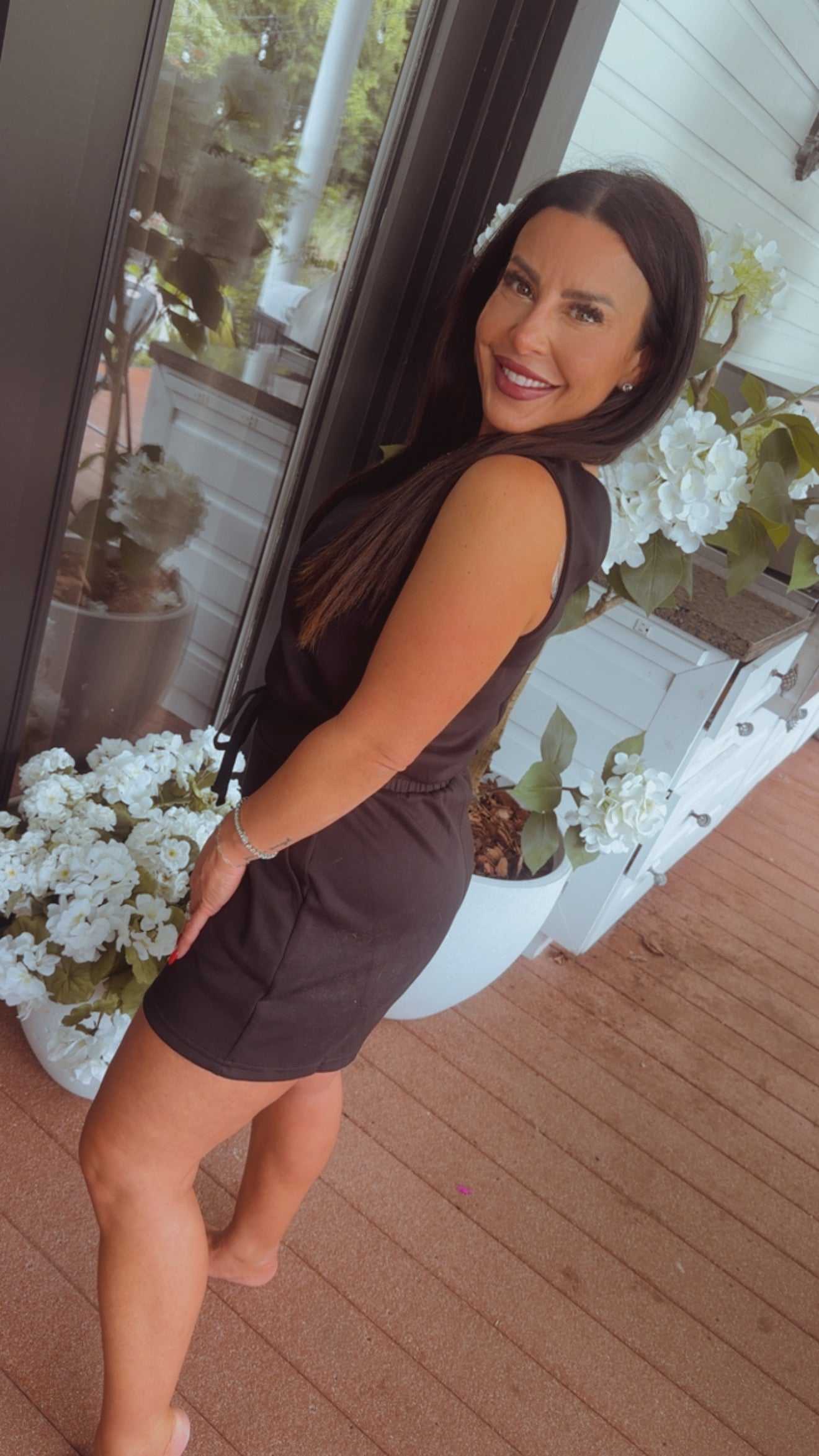 Black Ultra Soft Scuba Tank Romper