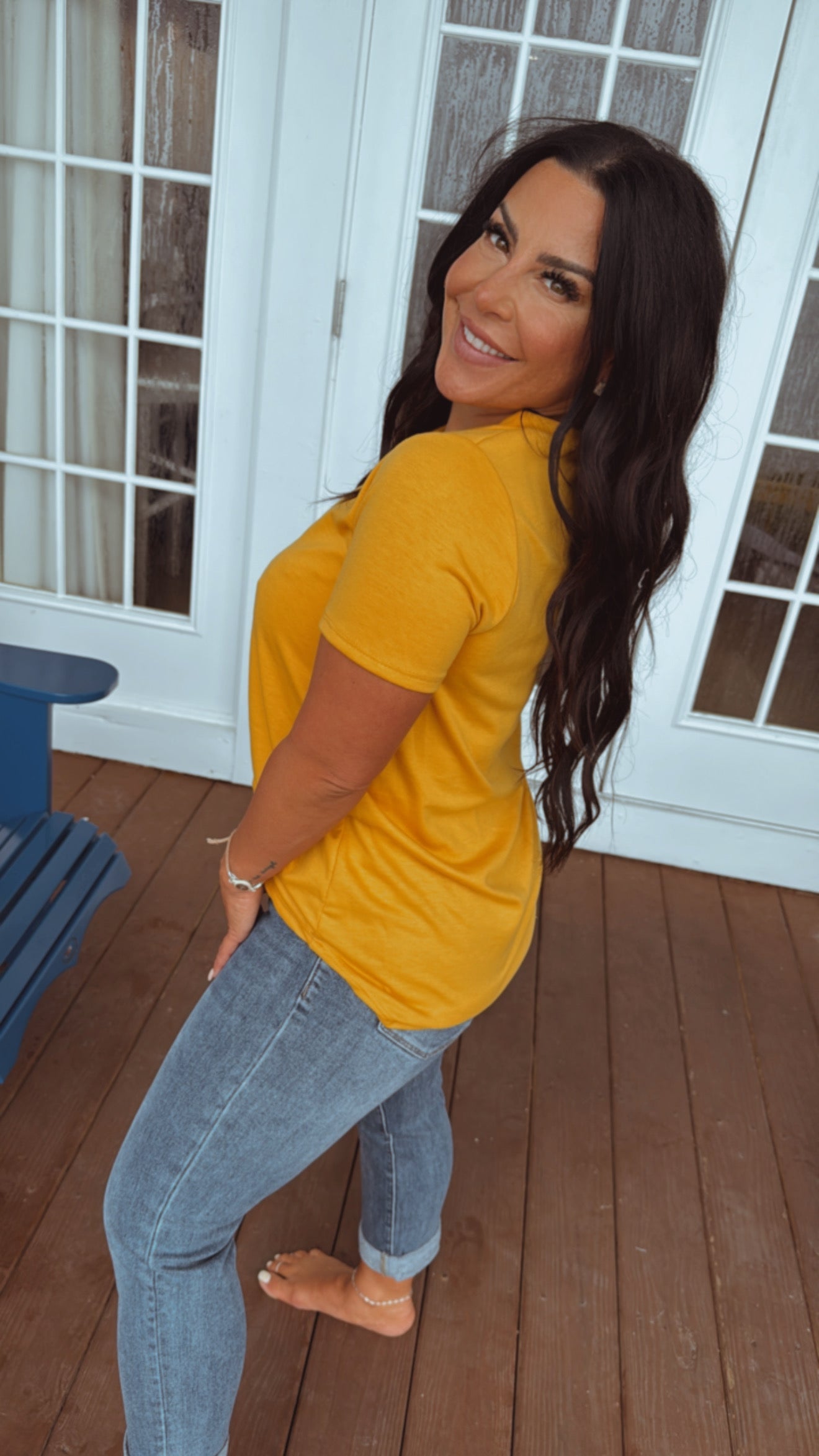 Special A Mid rise Tummy Control Slim Straight Leg Jeans