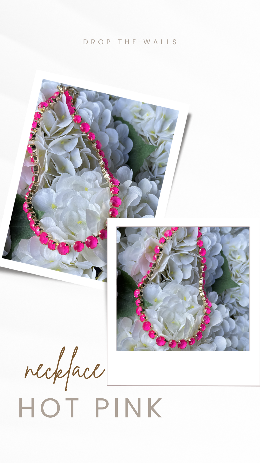 Diva Bling Crystal and Gold Necklace