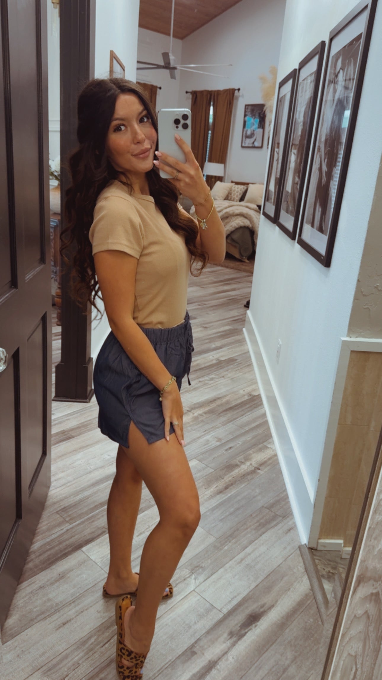 Chic Denim Blue Lounge Shorts