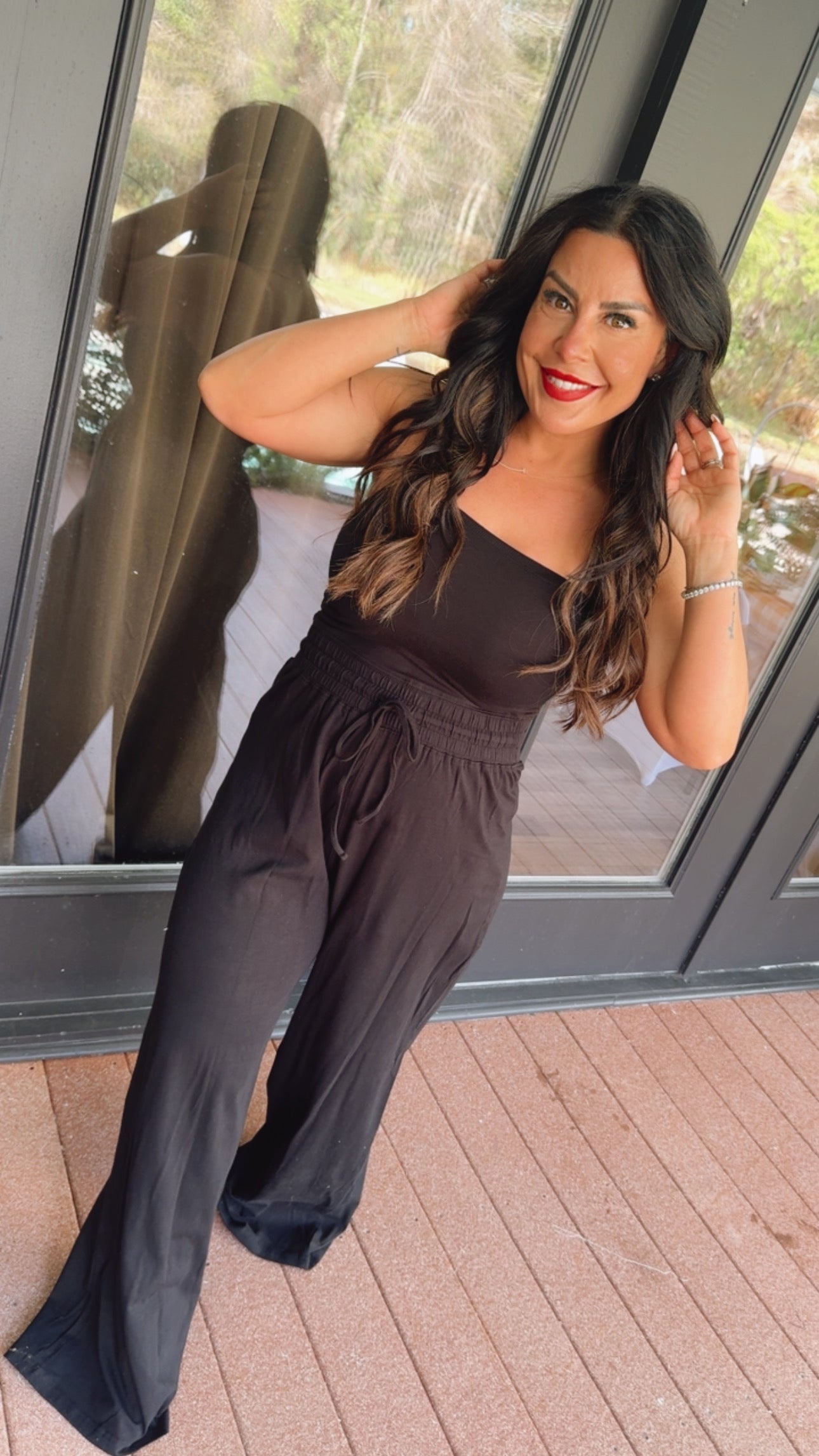 Sassy Black Sleeveless Jumpsuit