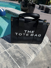 Black The Tote Shoulder Strap Purse Bag