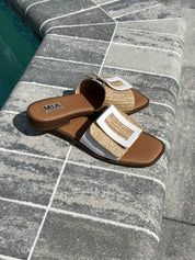 Mia Natural Whicker Sandals