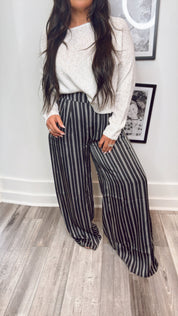 Black and White Stripe Pants
