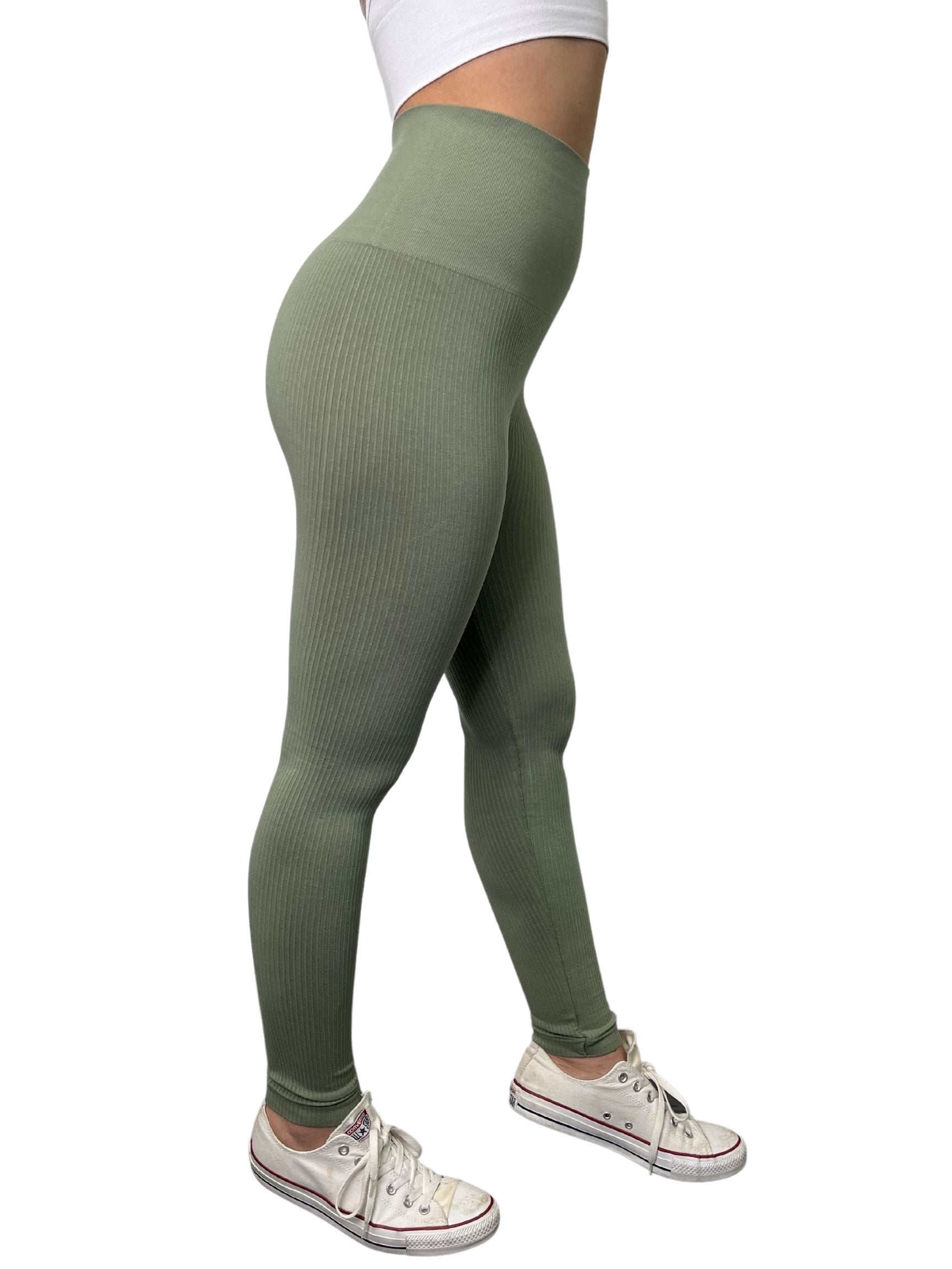 Ribbed High Waist Leggings (DW)