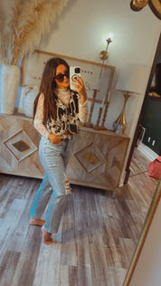 Ivory Lace Floral Top