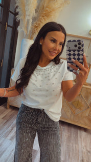 Chic Bedazzeled Diva Crystal Top