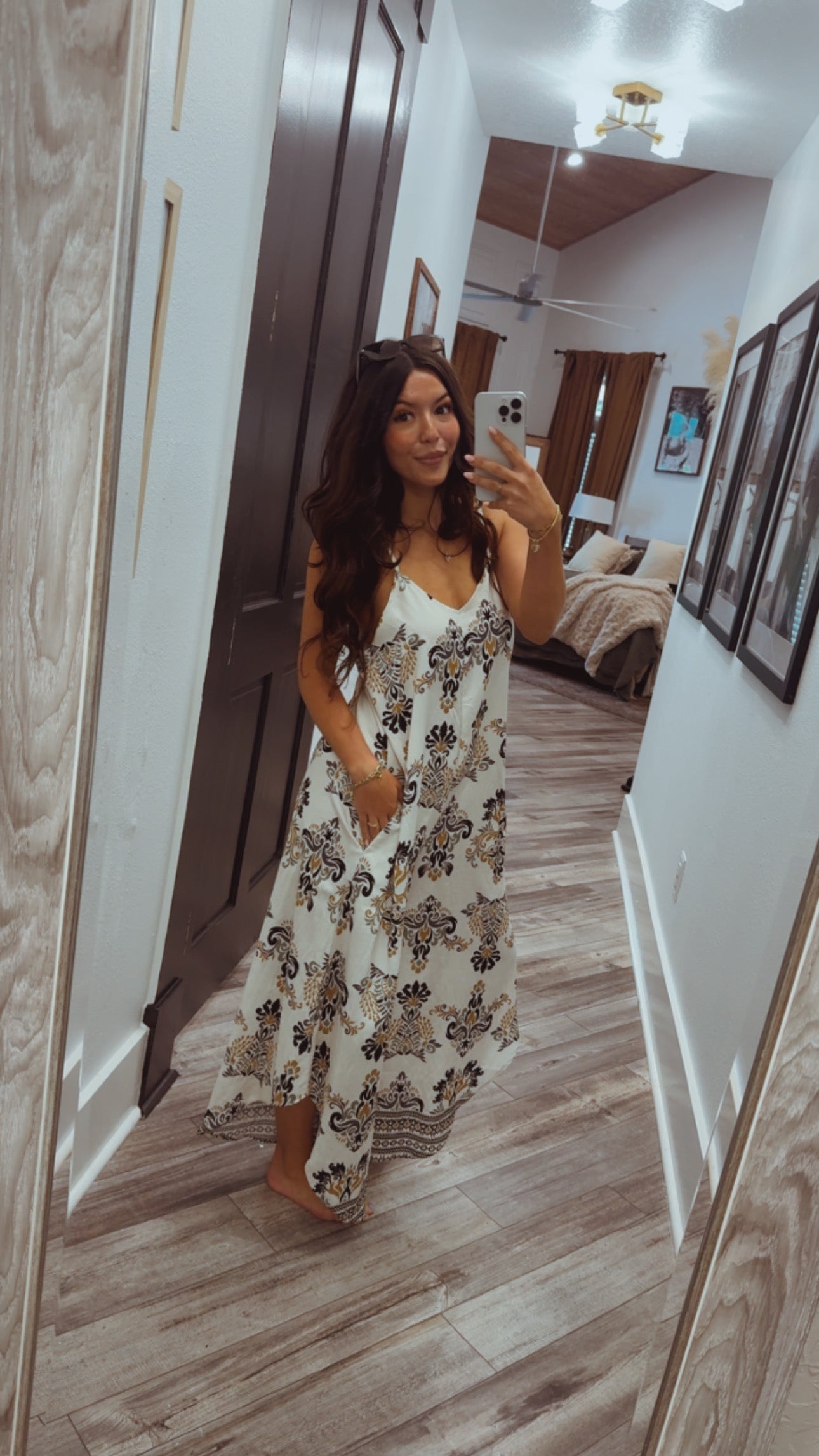 Black and Cream Chic Floral Jumpsuit