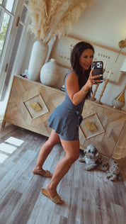 Heaven Soft Dark Grey Athletic Skort Dress