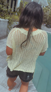 Ultra Soft Lightweight Yellow Knit Top
