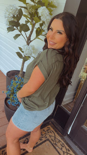 Light Blue Chic Denim Skirt
