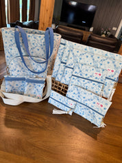 Jeaneane's Custom Make Up Junkie Bag Bows and Roses