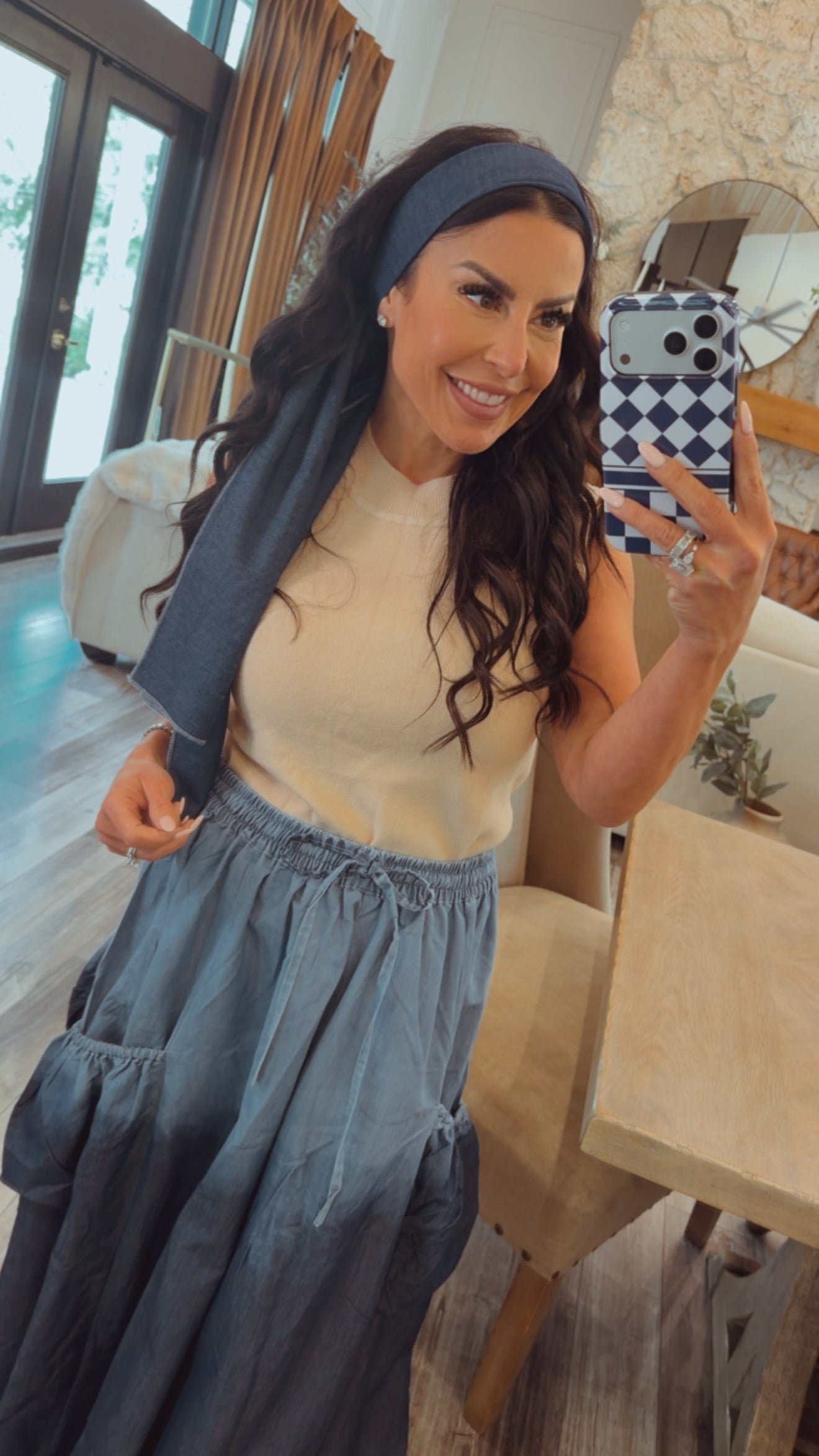 Chic Oatmeal Soft Elegant Top