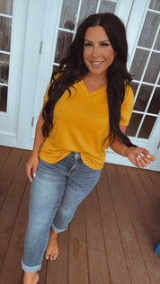 Special A Mid rise Tummy Control Slim Straight Leg Jeans