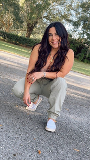 Relaxed Fit Olive Joggers