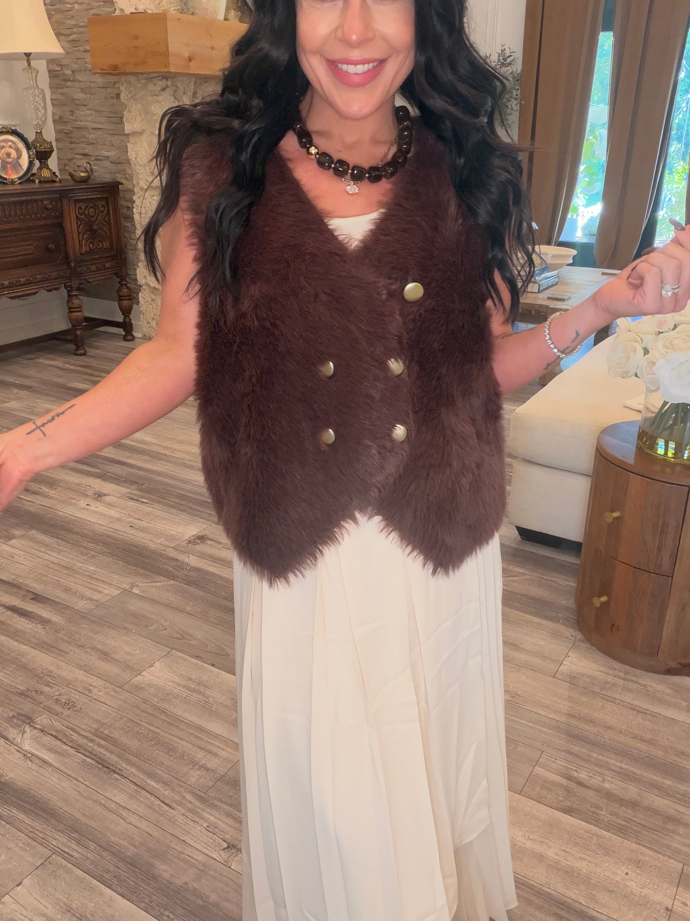 Brown and Gold Chunky Necklace