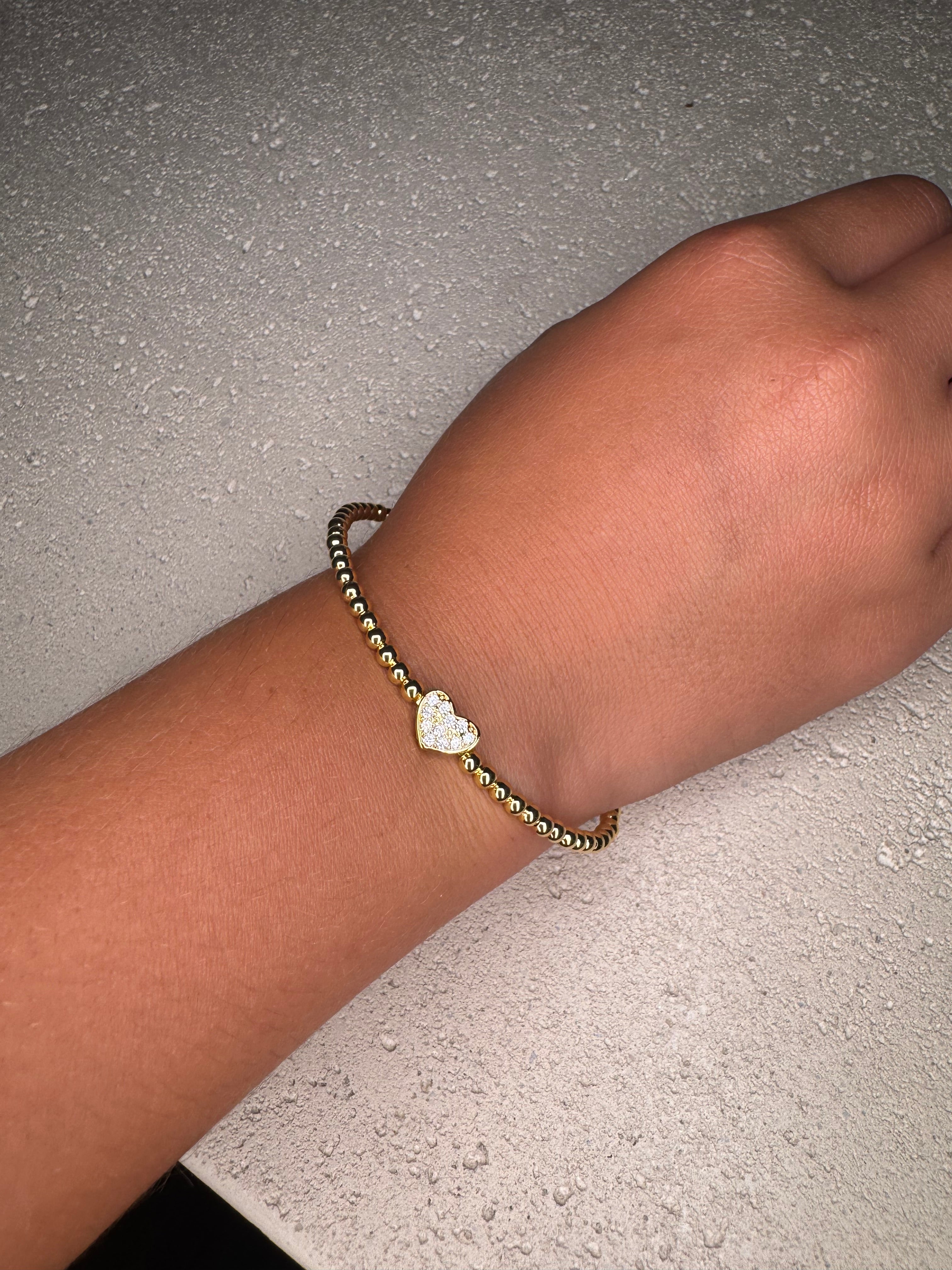 B.B.Lila Bounce Back Spring Heart Bracelet