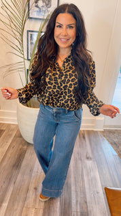 Petite Judy Blue Mid Rise Retro Wide Trouser