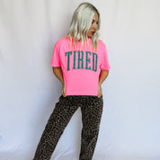 *Tired Graphic Tee D-1091
