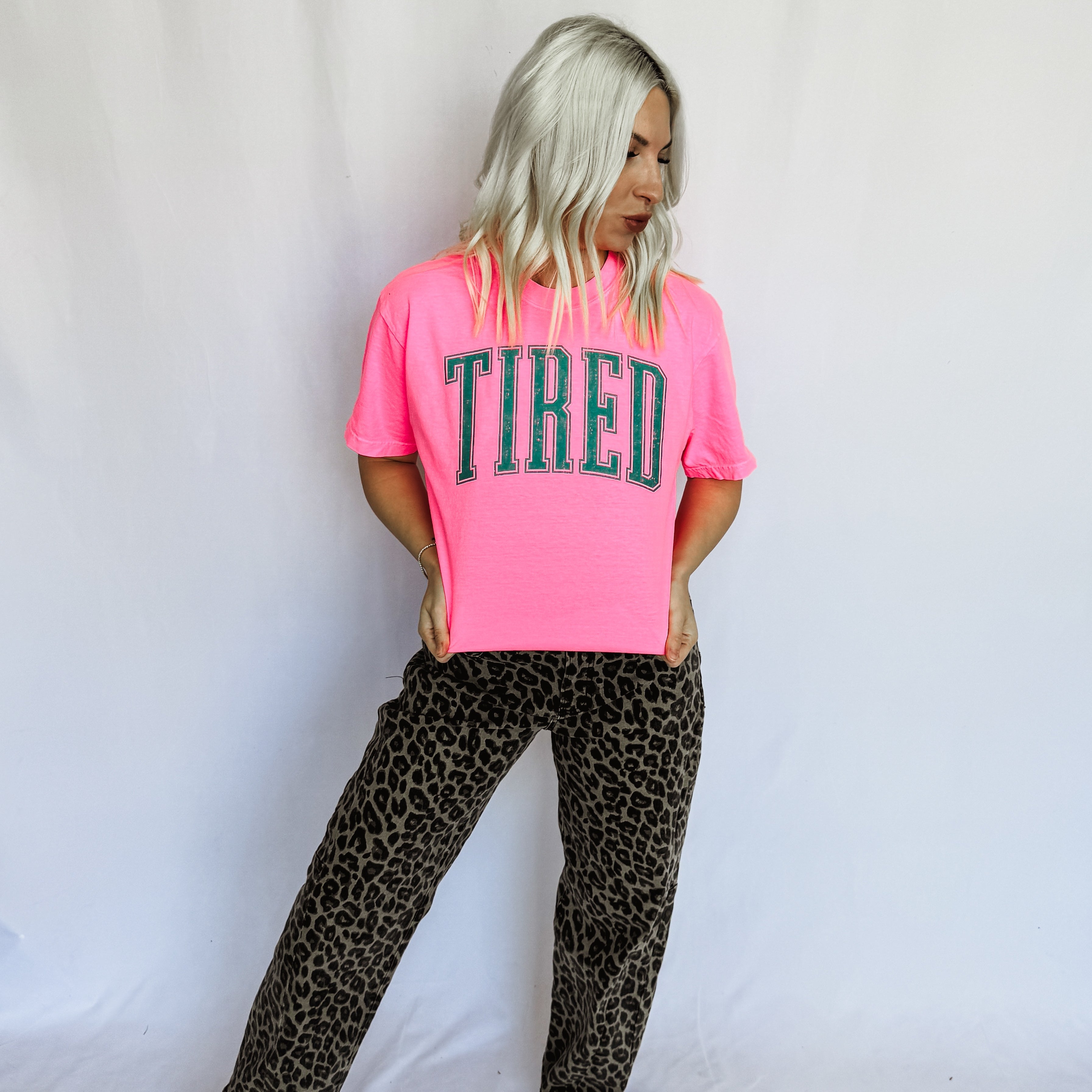 *Tired Graphic Tee D-1091