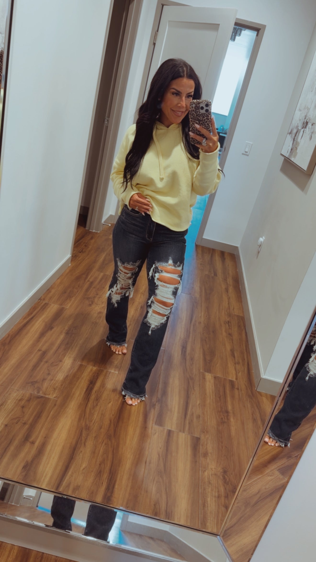 Judy Blue Dark Wash Ultra Distressed High Waist Jeans