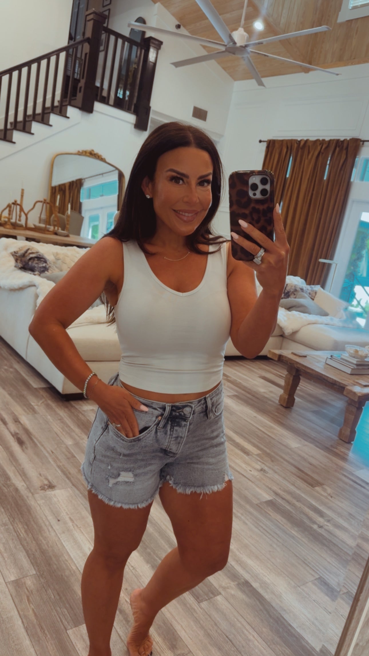 Taupe Vcut Lightweight Tank