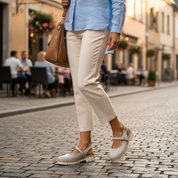 Corky Tan Checkered Loafers