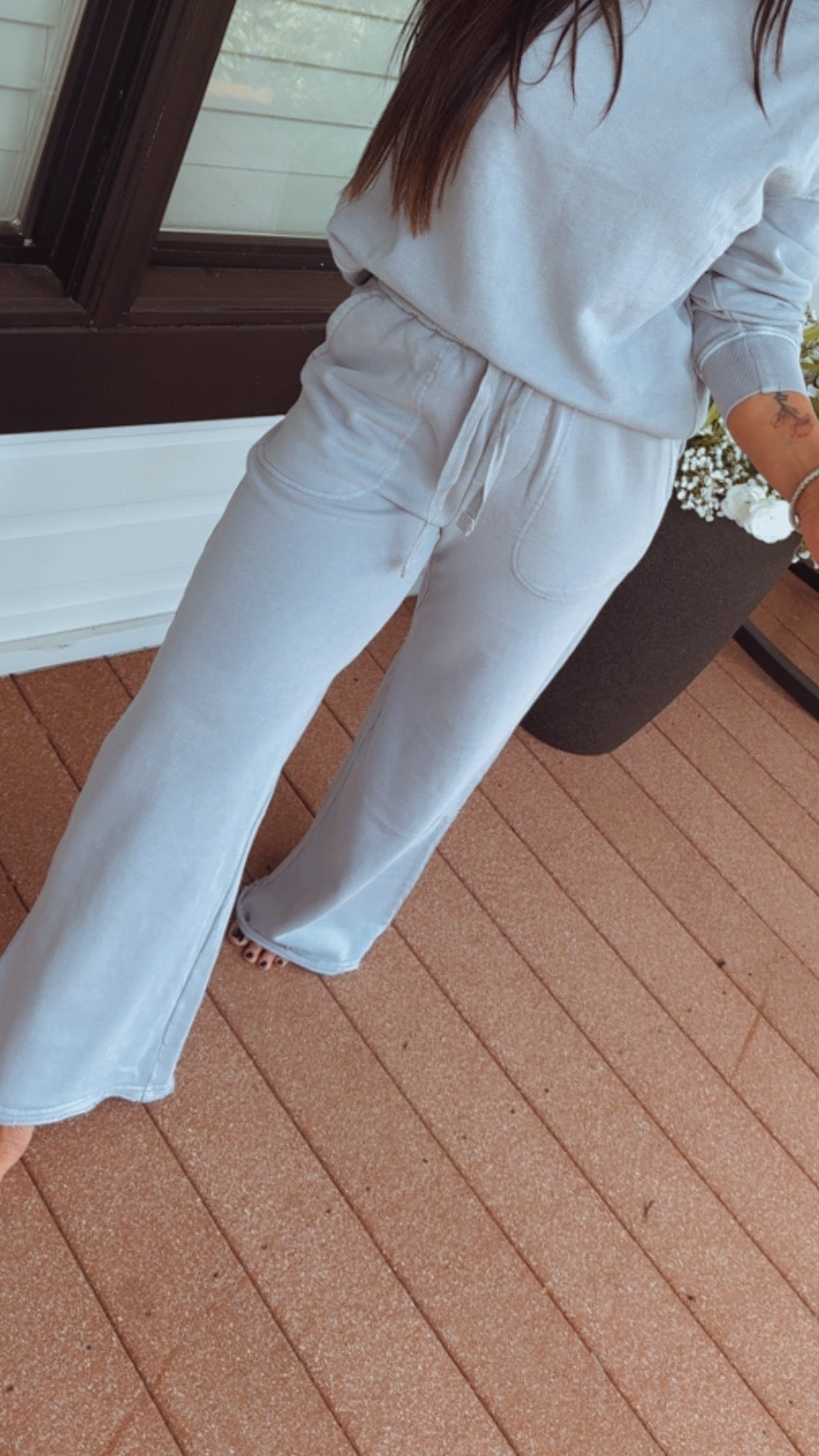 Dusty Blue  Ultra Soft Flare Joggers