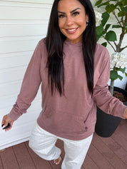 Mauve Lightweight Ultra Soft Long Sleeve Hoodie