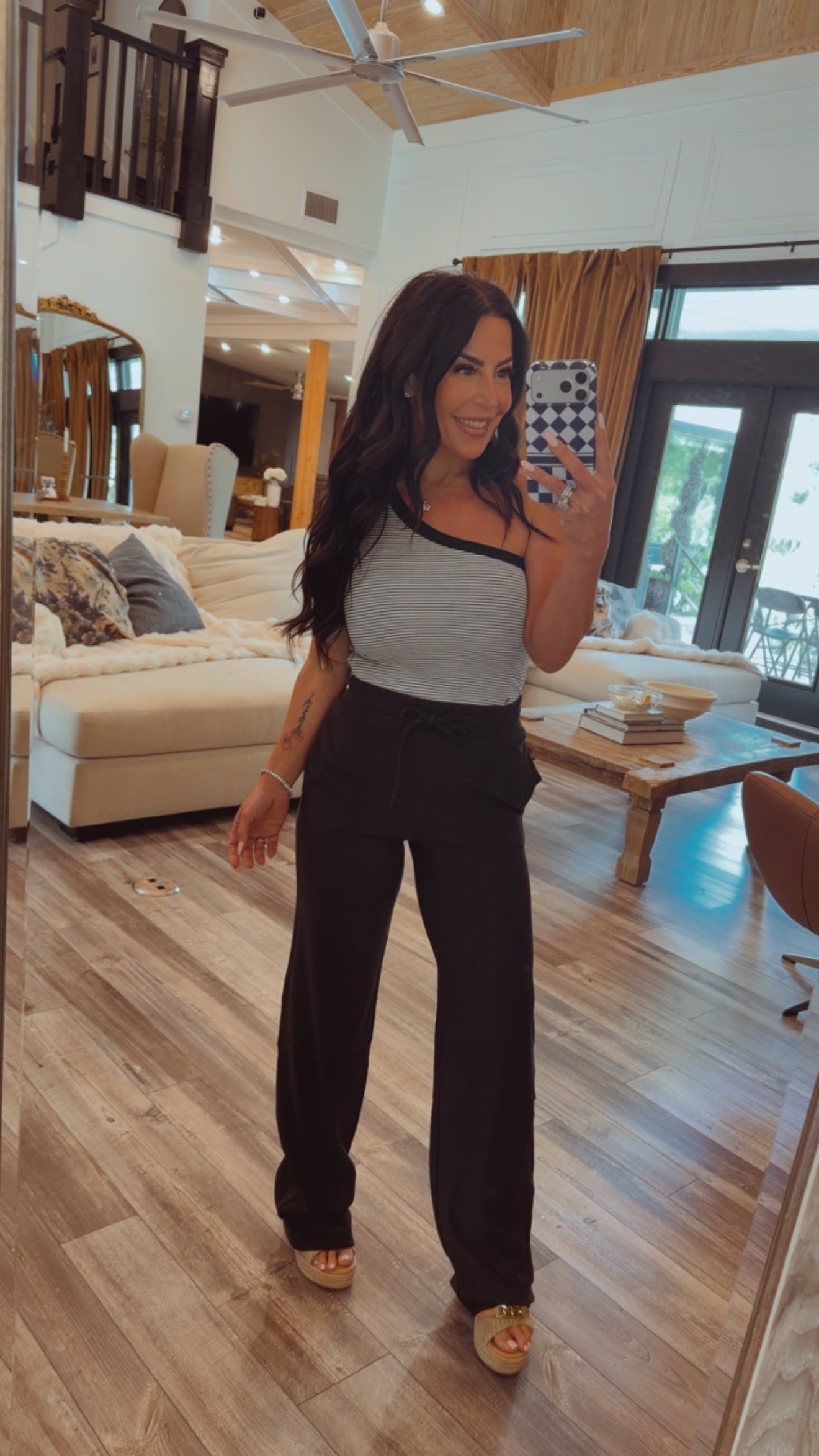 Diva Luxe Black Straight leg Joggers
