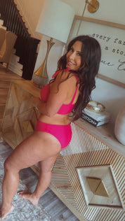 Hot pink 2 Piece Bathing Suit