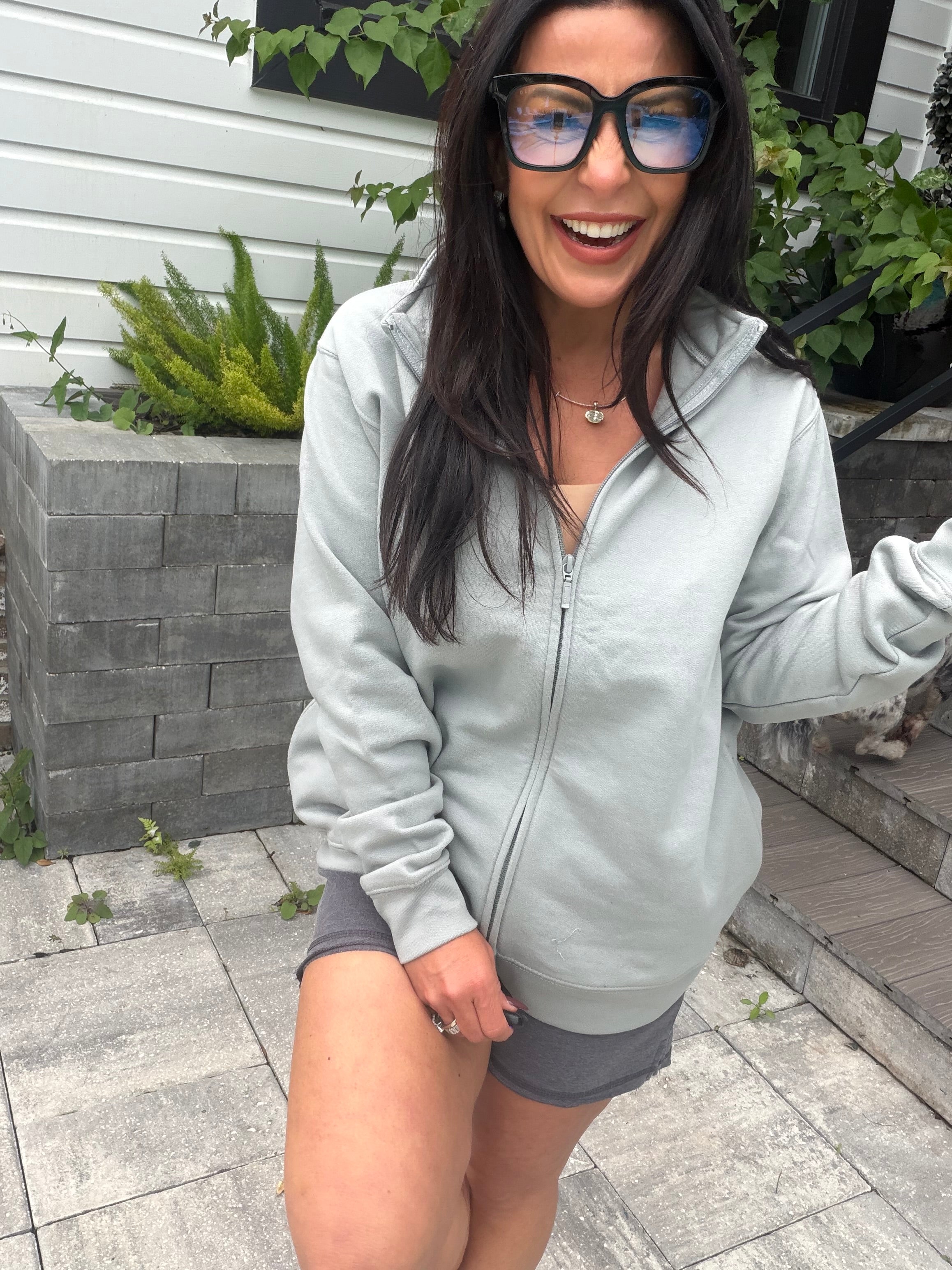 Ultra Soft Light Olive Full Zip Jacket