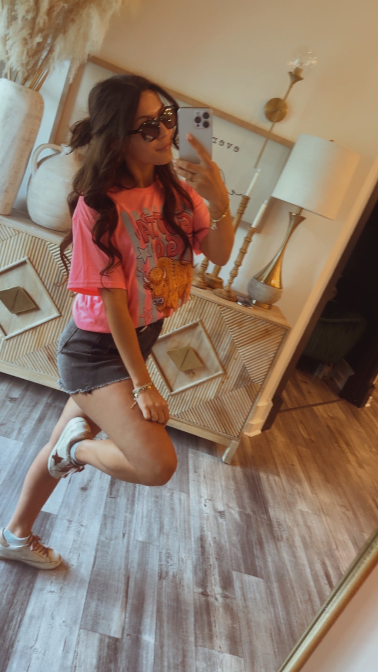 Pink Gotta Go Graphic Top